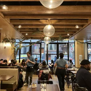 Inside the restaurant