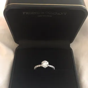 My dream ring! Thank you, Shannen! I can't stop looking at it! I never want to take it off! Ever!