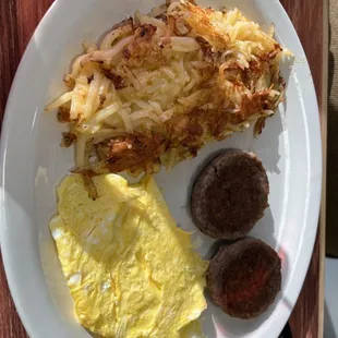 Sunrise with sausage and hash brown casserole