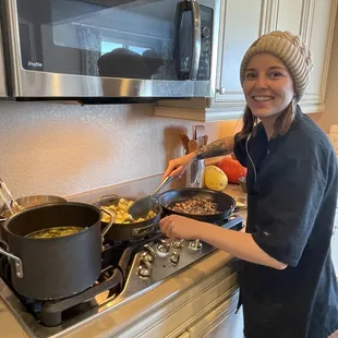 Sam is a master multi-tasker, how does she do it?