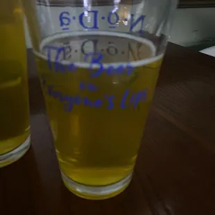 The beer on everyone's lips