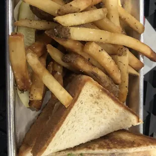 Tuna Salad Sandwich and fries - yum