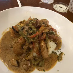 The special shrimp and grits so good