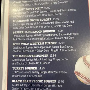 Burger pricing October 2024