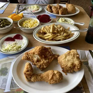 Broasted Chicken and veggies