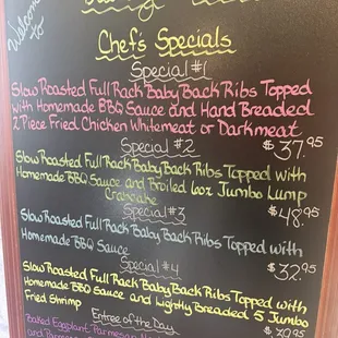 Todays specials
