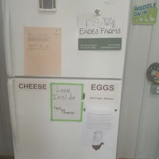 Don't forget cheese and eggs---chicken and duck