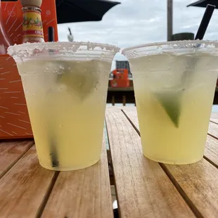 Margaritas on the rocks made by Brittany! Not too sweet, light and oh so good