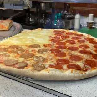 pepperoni and cheese pizza