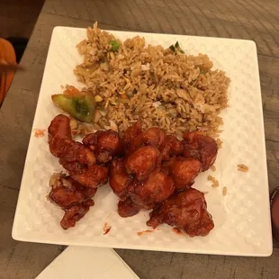 General chicken &amp; fried rice