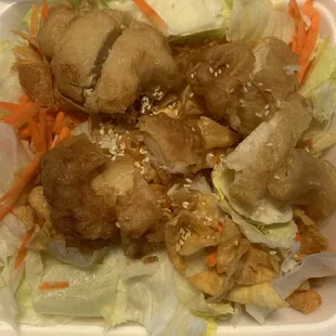 House Chicken Salad w/Lemon Dressing (not pictured); IG: @katzlundell