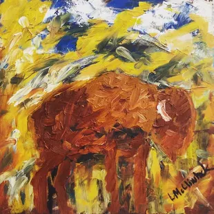 Check out this painting and other new art by Linda McClintock in the store now! #localart #norman #friendlymarket