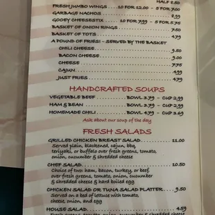 Menu Page 2 of 4