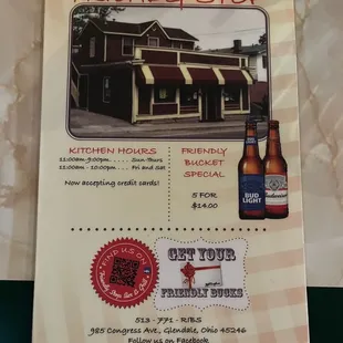 Menu Page 1 of 4