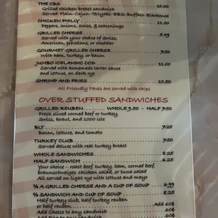 Menu Page 4 of 4