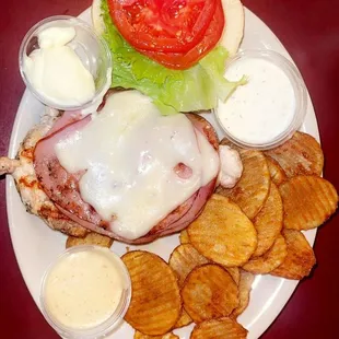 Chicken Conrdon Bleu w/ Buffalo Chips