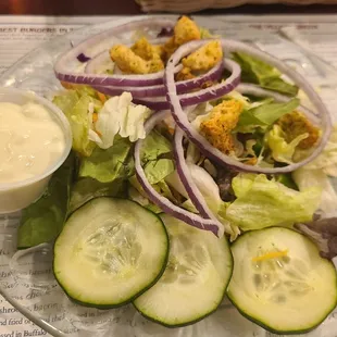 Fresh and crisp side salad