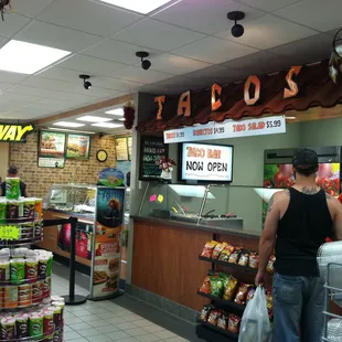 Subway and Tacos