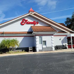 the front of the restaurant