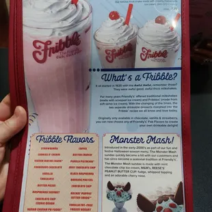 Fribble Menu