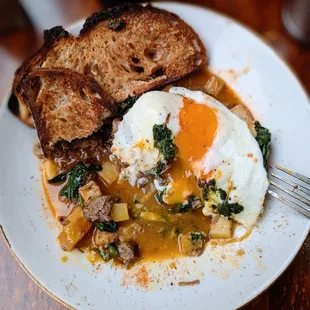 Short rib and eggs