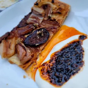 two slices of pizza on a plate