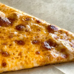 a slice of cheese pizza