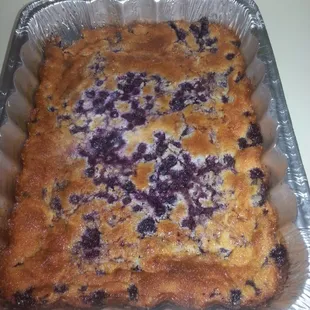 a blueberry cake