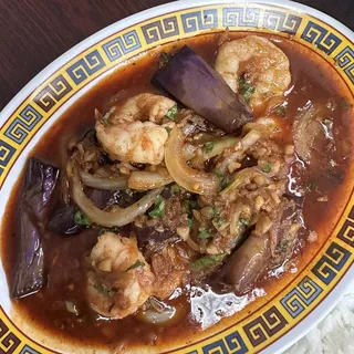 Shrimp and Egg Plant Curry