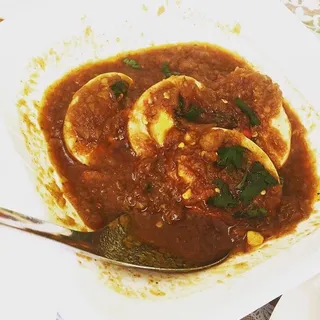 Golden Egg Curry in Tamarind Sauce