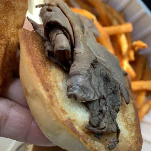 French Dip Sandwich (they didn't include the au jus and hardly any meat).