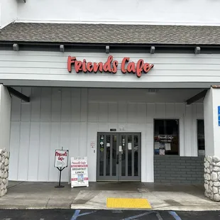 the front of the restaurant