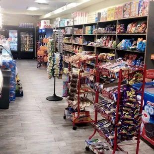 the inside of a grocery store