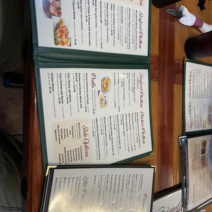Huge menu.
