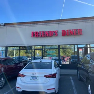 the front of the restaurant