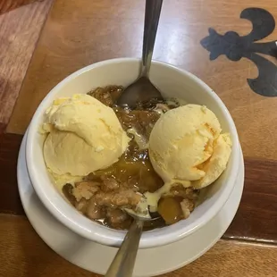 Peach cobbler