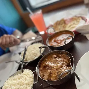  table full of food