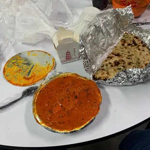 Butter Chicken &amp; Garlic Naan