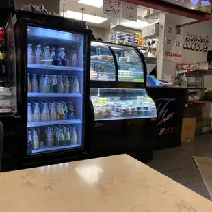 a refridgerator and a refridgerator