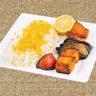 Salmon kabob