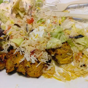 Spicy chicken Kabob is a must have dish from here