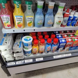 Eggs, juices and creamers