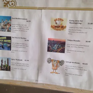 Selection of sandwiches