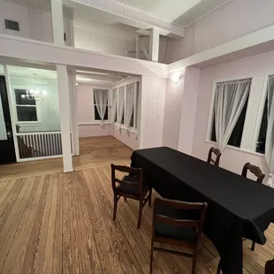a dining room