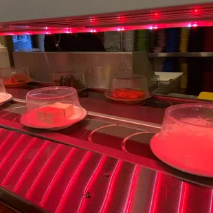 sushi and sashimi, interior