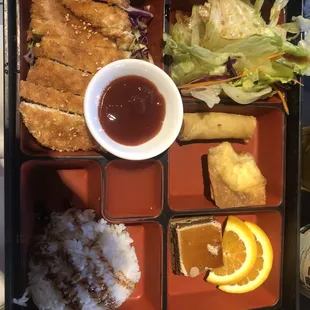 Pork Chicken Katsu Bento