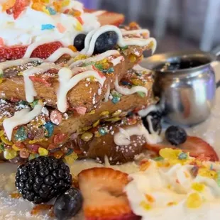 Fruity Pebbles French Toast