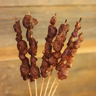Beef and lamb with fat
