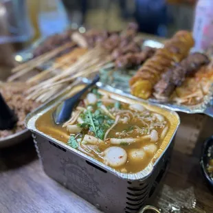 Foil pot enoki mushroom
