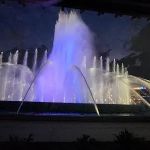 Light show at night